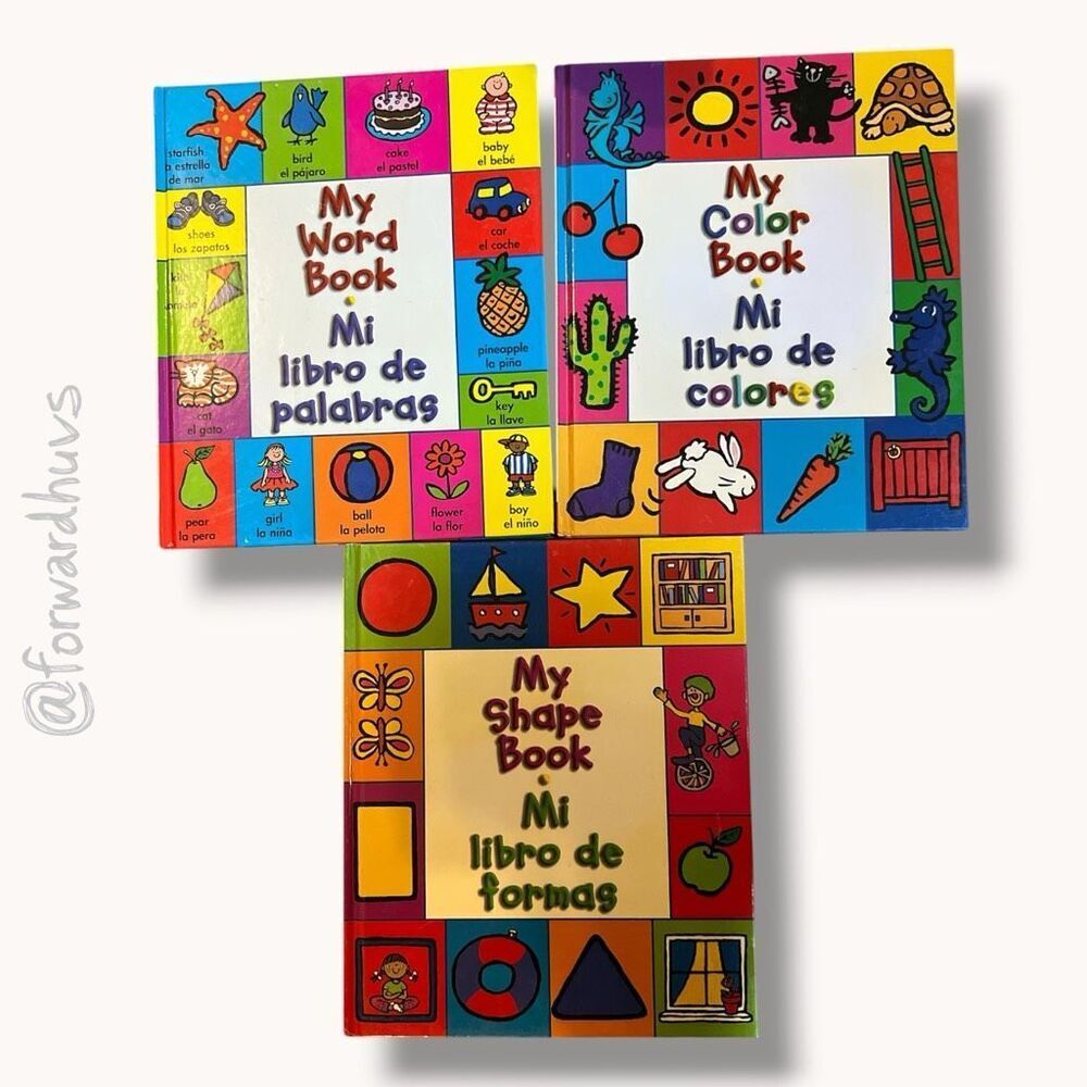 Lot of 3 Bilingual English Spanish Preschool Learning Homeschool Education